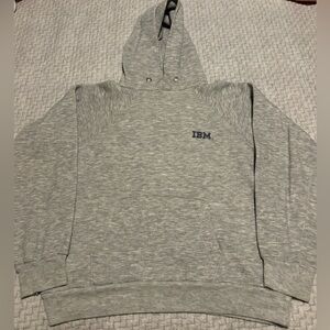Vintage 80s Champion IBM Tech Computer Hoodie Size Medium